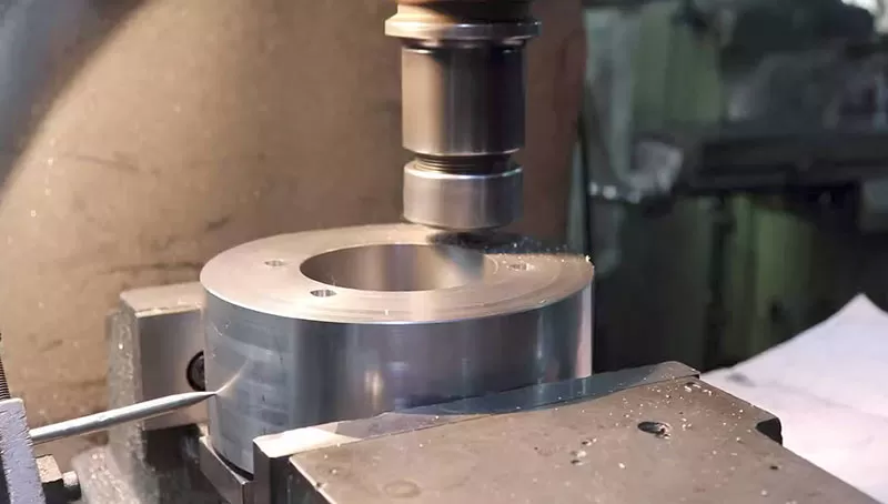 6061 T6 Component Under Machining